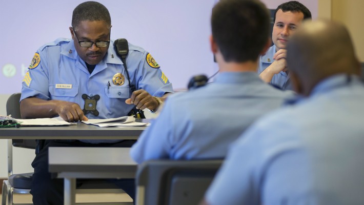 NOPD Fifth District 
roll call and misc. shots
New Orleans, LA
9.13.16