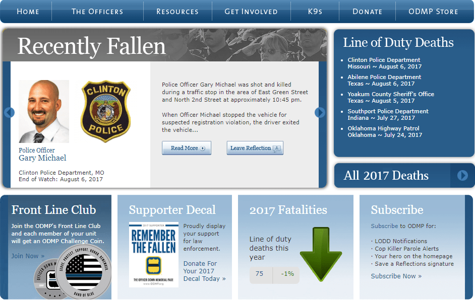Line of Duty Deaths On Record Pace Law Officer