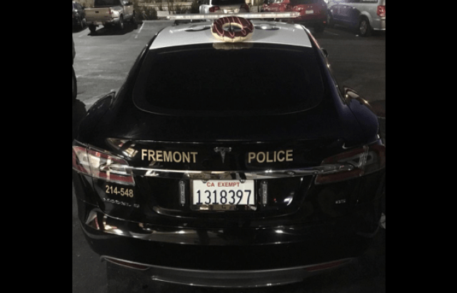 Tesla electric patrol car