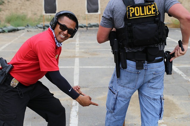 cop smile