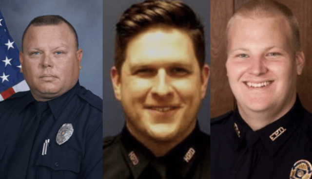 three officers