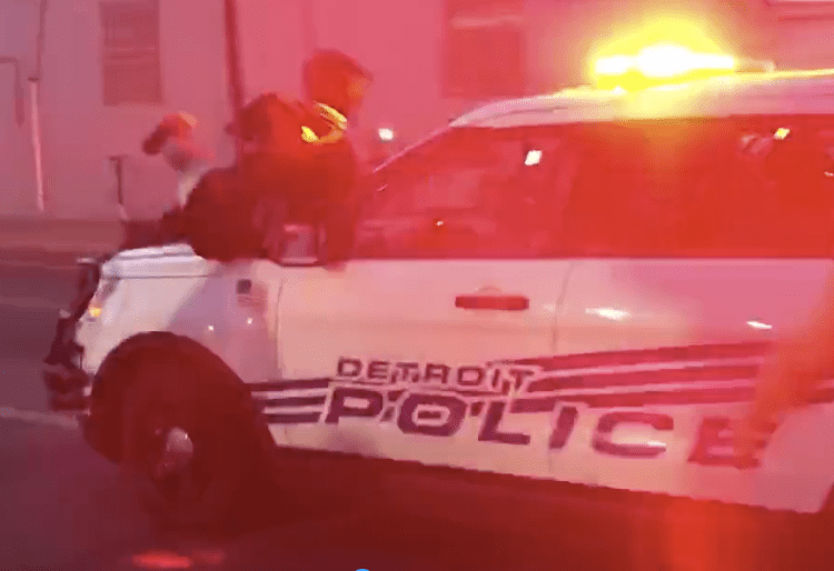 Detroit police SUV