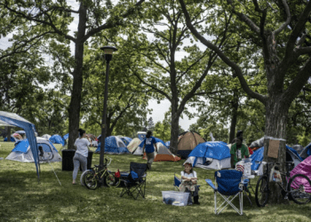 homeless encampment
