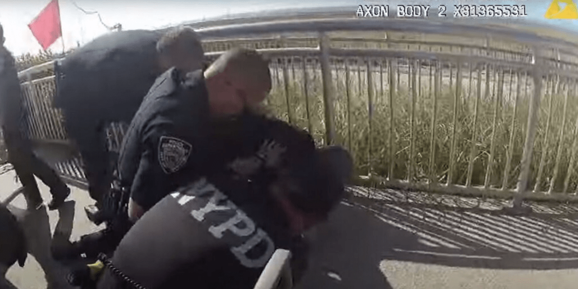 NYPD officer suspended after video emerges showing apparent chokehold