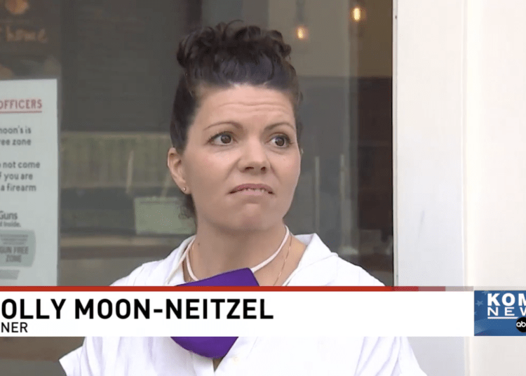 Molly-Moon Neitzel does not want armed police officers in her ice cream shop. (KOMO News)