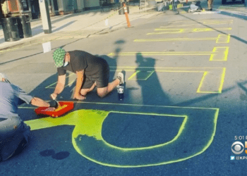 BLM street mural