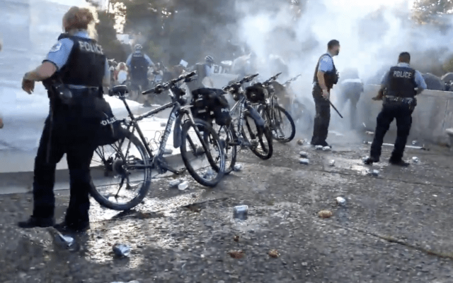 18 officers injured