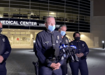 LAPD officer disarmed