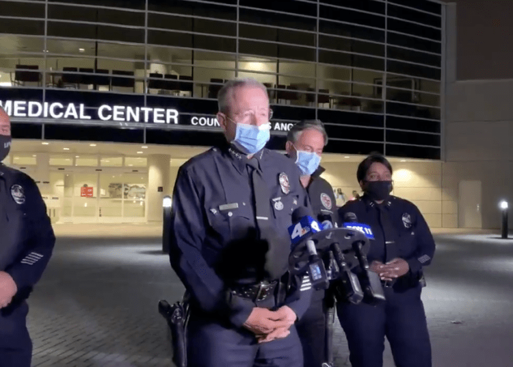 LAPD officer disarmed