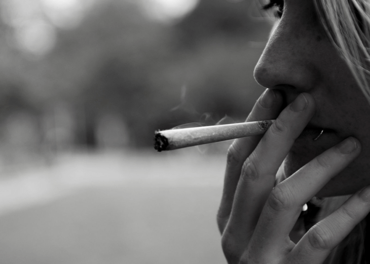 smoking cigarettes