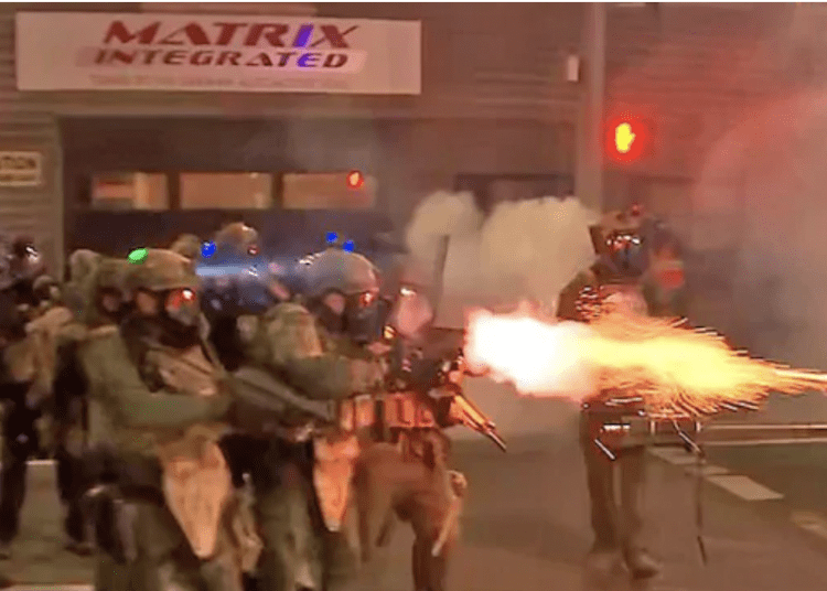 Portland rioters