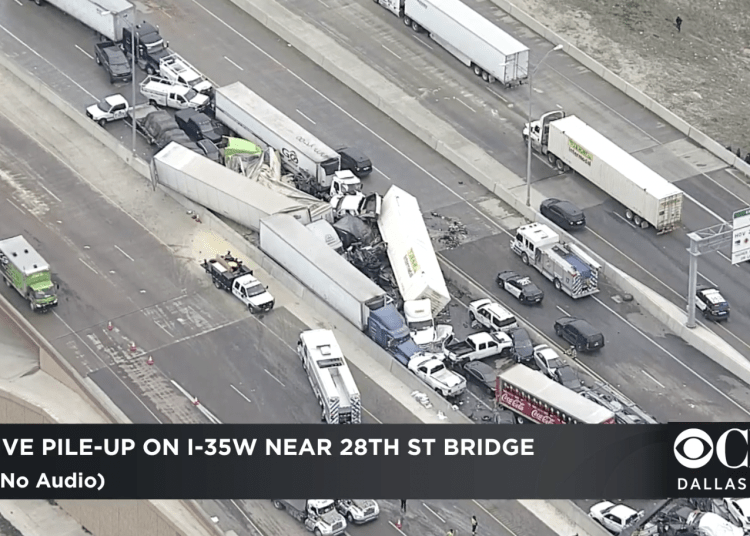 100-vehicle pileup