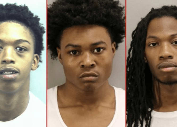 Left to right: Devon Maurice Dorsey Jr., 20; Nyquez Tyyon Baker, 18; and Ahmon Jahree Adams, 22.