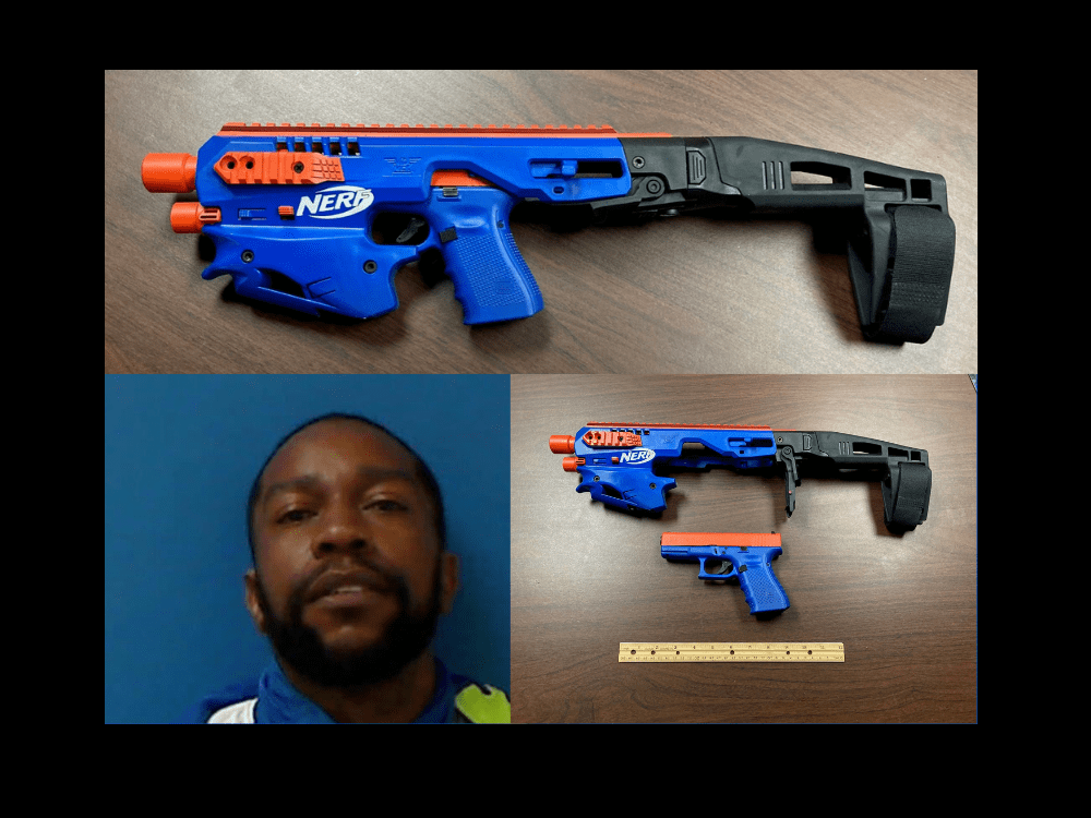 Pistol disguised to look like toy Nerf gun, North Carolina sheriff's  officials say