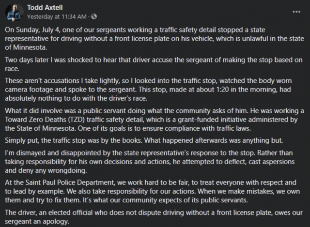 Minnesota police chief