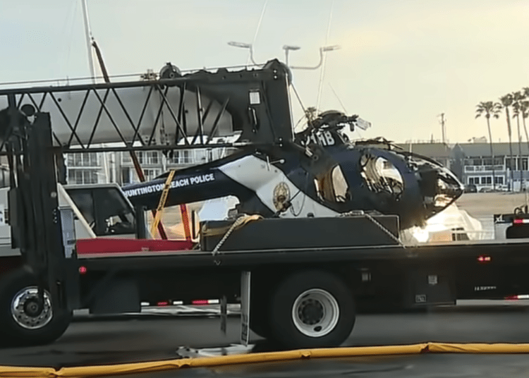 Huntington Beach police helicopter