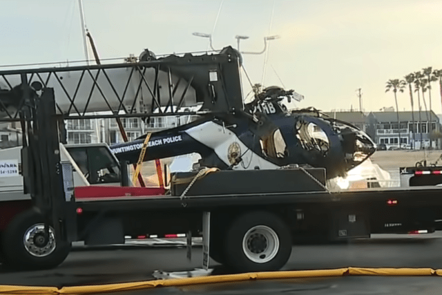 Huntington Beach police helicopter