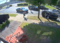 SUV flips twice