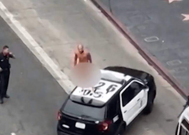 naked man arrested