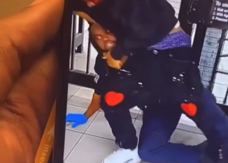 *Video shows teen turnstile jumper assaulting cops