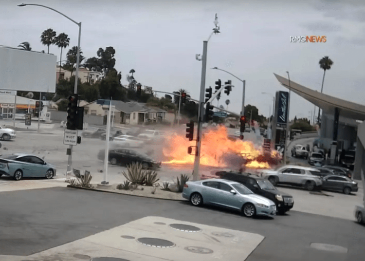 fiery crash