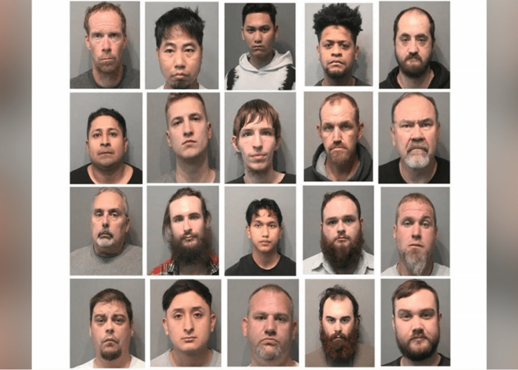 20 men arrested