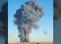 Fiery explosion