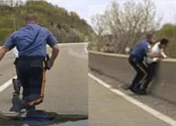 cops stopping suicides