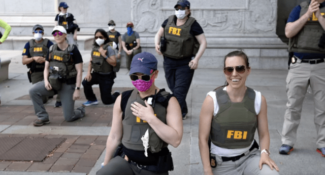 FBI fires agents over kneeling protest photos